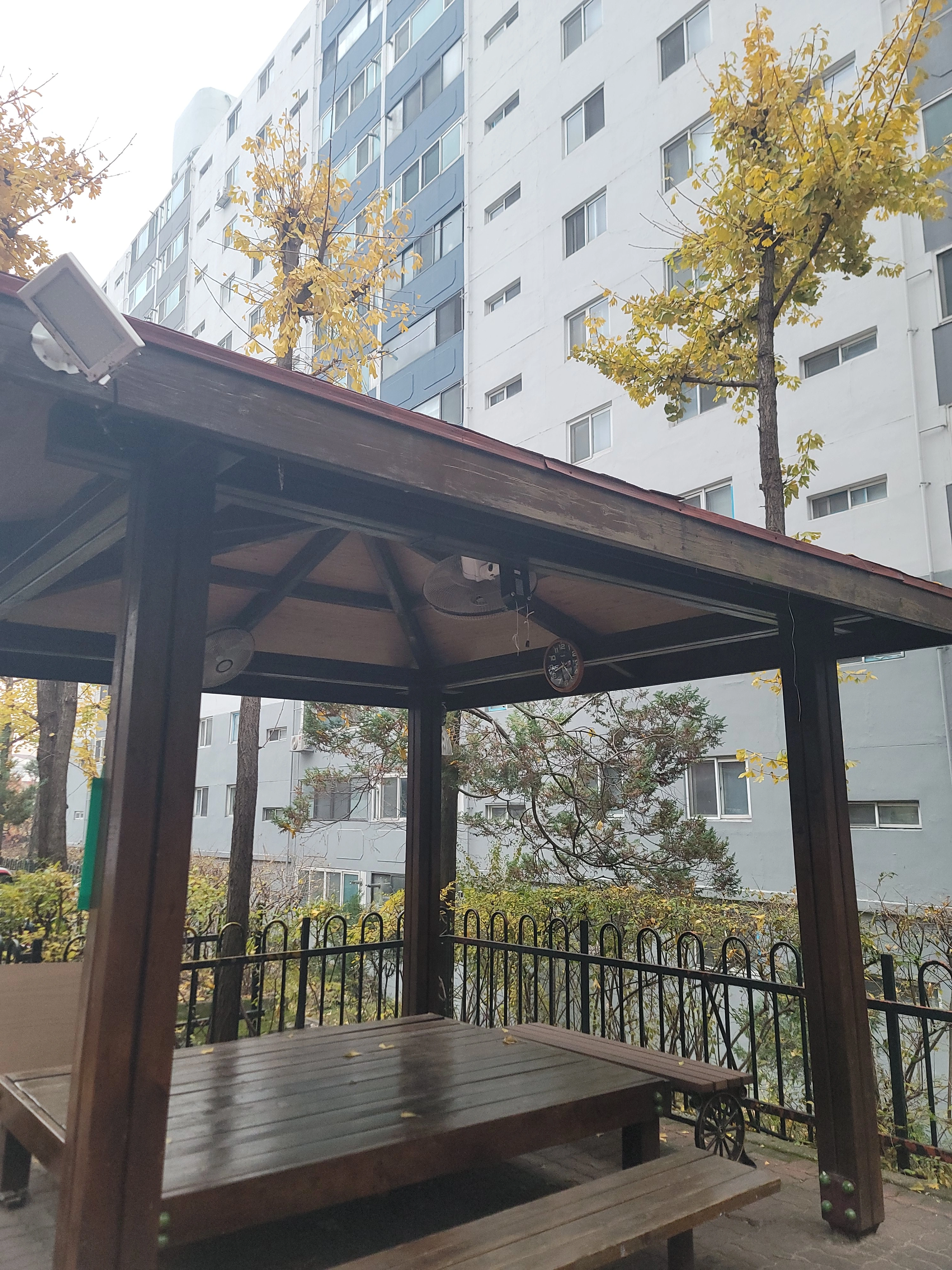 파고라 수리 마감